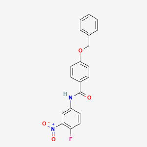 4-(benzyloxy)-N-(4-fluoro-3-nitrophenyl)benzamide