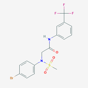 N~2~-(4-bromophenyl)-N~2~-(methylsulfonyl)-N~1~-[3-(trifluoromethyl)phenyl]glycinamide