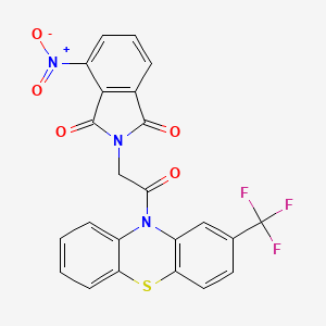 4-nitro-2-{2-oxo-2-[2-(trifluoromethyl)-10H-phenothiazin-10-yl]ethyl}-1H-isoindole-1,3(2H)-dione