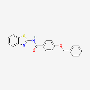 N-(1,3-benzothiazol-2-yl)-4-(benzyloxy)benzamide