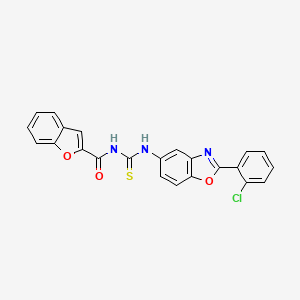 1-(1-BENZOFURAN-2-CARBONYL)-3-[2-(2-CHLOROPHENYL)-1,3-BENZOXAZOL-5-YL]THIOUREA