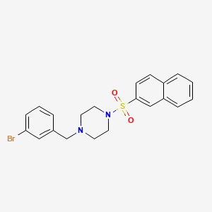 1-(3-bromobenzyl)-4-(2-naphthylsulfonyl)piperazine