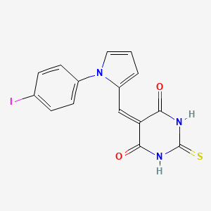 5-{[1-(4-iodophenyl)-1H-pyrrol-2-yl]methylene}-2-thioxodihydro-4,6(1H,5H)-pyrimidinedione