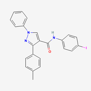 N-(4-iodophenyl)-3-(4-methylphenyl)-1-phenylpyrazole-4-carboxamide