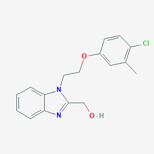 {1-[2-(4-Chloro-3-methylphenoxy)ethyl]benzimidazol-2-yl}methan-1-ol