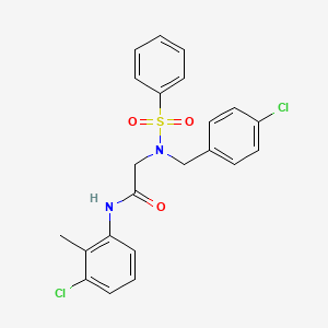 N~2~-(4-chlorobenzyl)-N-(3-chloro-2-methylphenyl)-N~2~-(phenylsulfonyl)glycinamide