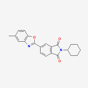 2-cyclohexyl-5-(5-methyl-1,3-benzoxazol-2-yl)-1H-isoindole-1,3(2H)-dione