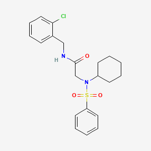 N-(2-chlorobenzyl)-N~2~-cyclohexyl-N~2~-(phenylsulfonyl)glycinamide