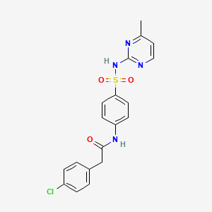 2-(4-chlorophenyl)-N-(4-{[(4-methyl-2-pyrimidinyl)amino]sulfonyl}phenyl)acetamide