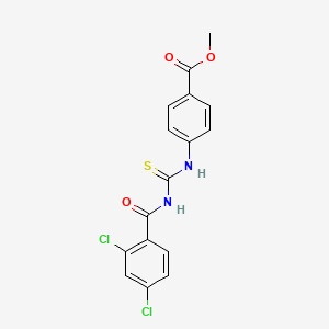 Methyl 4-({[(2,4-dichlorophenyl)carbonyl]carbamothioyl}amino)benzoate