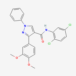 N-(2,5-dichlorophenyl)-3-(3,4-dimethoxyphenyl)-1-phenyl-1H-pyrazole-4-carboxamide