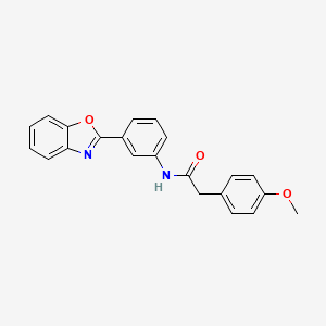 N-[3-(1,3-benzoxazol-2-yl)phenyl]-2-(4-methoxyphenyl)acetamide