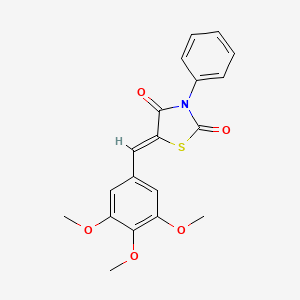 (5Z)-3-phenyl-5-(3,4,5-trimethoxybenzylidene)-1,3-thiazolidine-2,4-dione