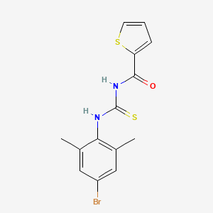 N-[(4-bromo-2,6-dimethylphenyl)carbamothioyl]thiophene-2-carboxamide