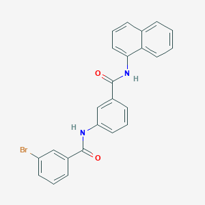 3-[(3-bromobenzoyl)amino]-N-naphthalen-1-ylbenzamide