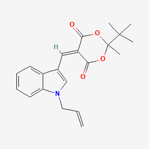 5-[(1-allyl-1H-indol-3-yl)methylene]-2-tert-butyl-2-methyl-1,3-dioxane-4,6-dione