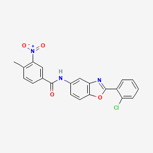 N-[2-(2-chlorophenyl)-1,3-benzoxazol-5-yl]-4-methyl-3-nitrobenzamide