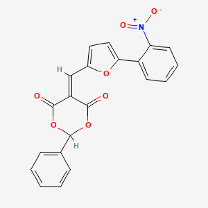 5-{[5-(2-Nitrophenyl)furan-2-yl]methylidene}-2-phenyl-1,3-dioxane-4,6-dione