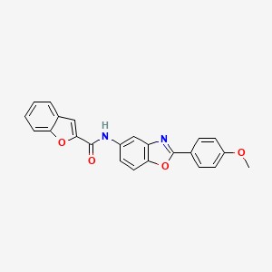 N-[2-(4-methoxyphenyl)-1,3-benzoxazol-5-yl]-1-benzofuran-2-carboxamide