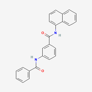 molecular formula C24H18N2O2 B3683468 3-(benzoylamino)-N-1-naphthylbenzamide 