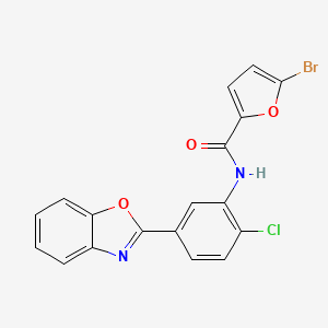 N-[5-(1,3-benzoxazol-2-yl)-2-chlorophenyl]-5-bromofuran-2-carboxamide