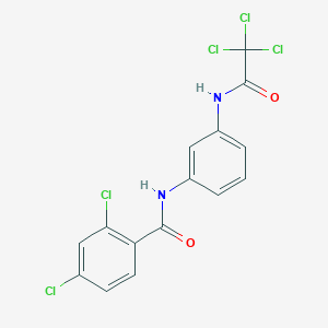 2,4-dichloro-N-[3-[(2,2,2-trichloroacetyl)amino]phenyl]benzamide