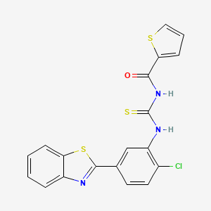 N-({[5-(1,3-benzothiazol-2-yl)-2-chlorophenyl]amino}carbonothioyl)-2-thiophenecarboxamide