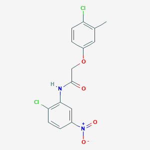 2-(4-chloro-3-methylphenoxy)-N-(2-chloro-5-nitrophenyl)acetamide