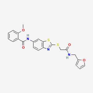 N-[2-({2-[(2-furylmethyl)amino]-2-oxoethyl}thio)-1,3-benzothiazol-6-yl]-2-methoxybenzamide