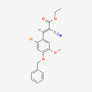 ethyl 3-[4-(benzyloxy)-2-bromo-5-methoxyphenyl]-2-cyanoacrylate