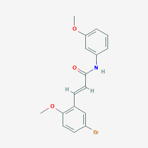 (2E)-3-(5-bromo-2-methoxyphenyl)-N-(3-methoxyphenyl)prop-2-enamide