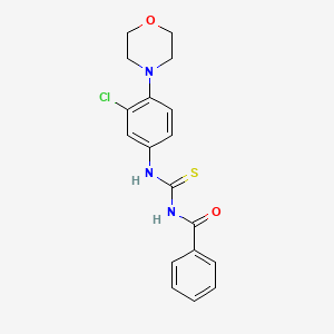 1-BENZOYL-3-[3-CHLORO-4-(MORPHOLIN-4-YL)PHENYL]THIOUREA