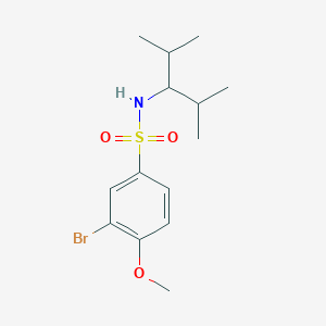 3-bromo-N-(2,4-dimethylpentan-3-yl)-4-methoxybenzenesulfonamide