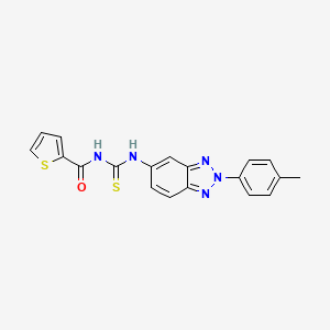 N-{[2-(4-methylphenyl)-2H-benzotriazol-5-yl]carbamothioyl}thiophene-2-carboxamide