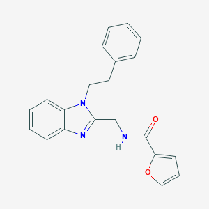 molecular formula C21H19N3O2 B368372 N-{[1-(2-phenylethyl)-1H-benzimidazol-2-yl]methyl}-2-furamide CAS No. 920116-97-8