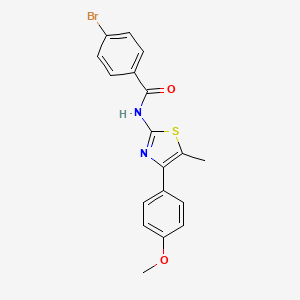 4-bromo-N-[4-(4-methoxyphenyl)-5-methyl-1,3-thiazol-2-yl]benzamide