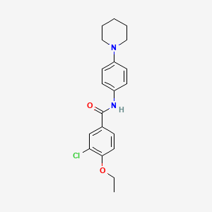 3-chloro-4-ethoxy-N-[4-(1-piperidinyl)phenyl]benzamide