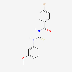 4-bromo-N-[(3-methoxyphenyl)carbamothioyl]benzamide