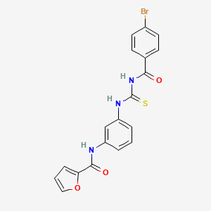 N-[3-({[(4-bromobenzoyl)amino]carbonothioyl}amino)phenyl]-2-furamide