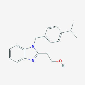 molecular formula C19H22N2O B368381 2-(1-(4-isopropylbenzyl)-1H-benzo[d]imidazol-2-yl)ethanol CAS No. 941540-58-5