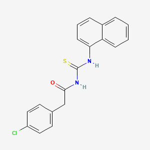 2-(4-chlorophenyl)-N-[(1-naphthylamino)carbonothioyl]acetamide