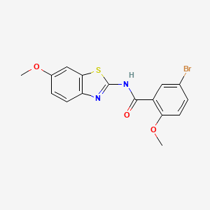 5-bromo-2-methoxy-N-(6-methoxy-1,3-benzothiazol-2-yl)benzamide