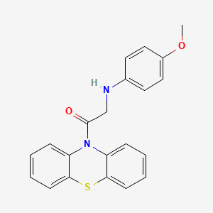 2-(4-METHOXYANILINO)-1-(10H-PHENOTHIAZIN-10-YL)-1-ETHANONE