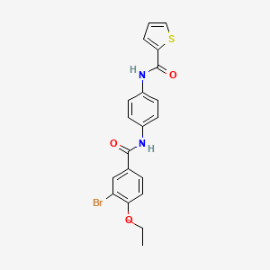 N-(4-{[(3-bromo-4-ethoxyphenyl)carbonyl]amino}phenyl)thiophene-2-carboxamide