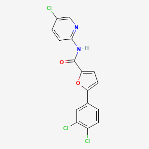 N-(5-chloro-2-pyridinyl)-5-(3,4-dichlorophenyl)-2-furamide