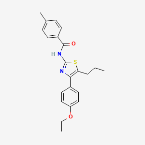 N-[4-(4-ethoxyphenyl)-5-propyl-1,3-thiazol-2-yl]-4-methylbenzamide