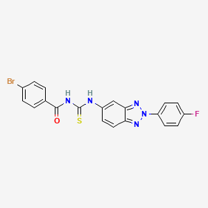 4-bromo-N-({[2-(4-fluorophenyl)-2H-1,2,3-benzotriazol-5-yl]amino}carbonothioyl)benzamide