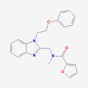 2-furyl-N-methyl-N-{[1-(2-phenoxyethyl)benzimidazol-2-yl]methyl}carboxamide