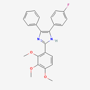 4-(4-fluorophenyl)-5-phenyl-2-(2,3,4-trimethoxyphenyl)-1H-imidazole