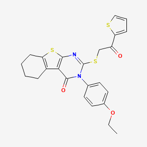 3-(4-ETHOXYPHENYL)-2-{[2-OXO-2-(2-THIENYL)ETHYL]SULFANYL}-5,6,7,8-TETRAHYDRO[1]BENZOTHIENO[2,3-D]PYRIMIDIN-4(3H)-ONE